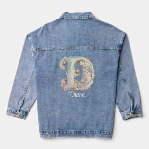 Vaquera Chaqueta Pastel Barroco inicial 'D' Denim