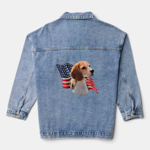 Vaquera Chaqueta Patriótica Beagle Denim