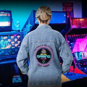 Vaquera Chaqueta Retro Gaming Club Round Denim