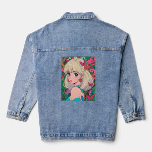 Vaquera Chaqueta Vintage Anime Denim