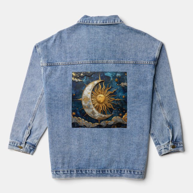 Vaquera Cielos encantados Chaqueta de Denim Celeste capric (Reverso )
