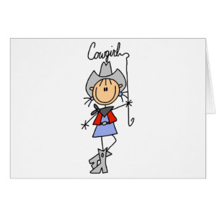 Vaquera con las camisetas y los regalos del lazo