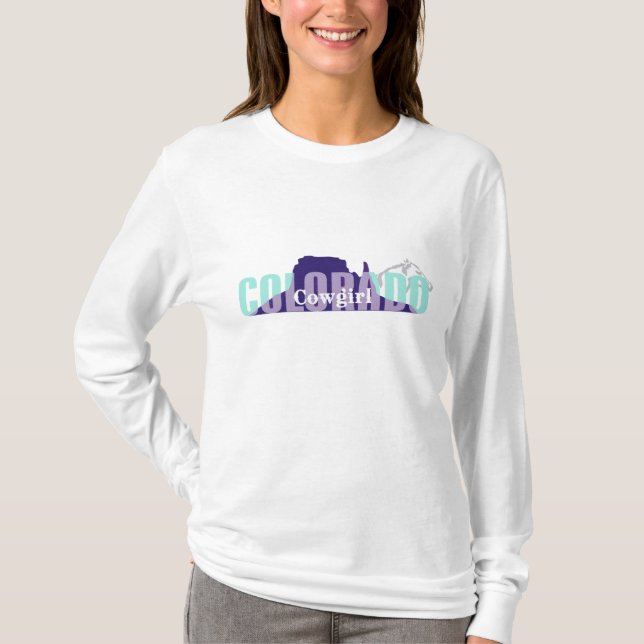 Vaquera de Colorado de la CAMISETA (Anverso)