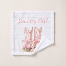 Vaquera De País Rosa Lava Ropa