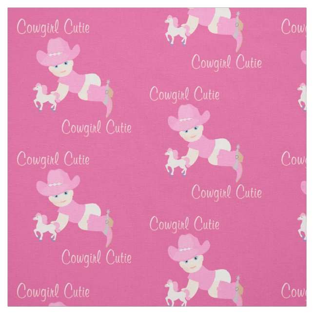 Vaquera del bebé con la tela rosada de las botas (Retal)