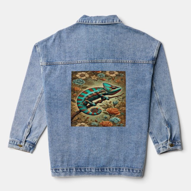 Vaquera Diseño de la Chaqueta Chameleon Denim (Reverso )