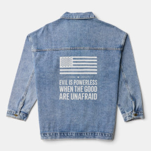 Vaquera Diseño de la Chaqueta Denim Patriótico