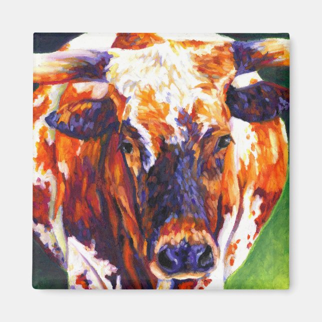 Vaquera: el imán de vaca longhorn (Frente)