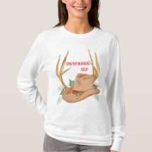Vaquera encima de la camisa del navidad