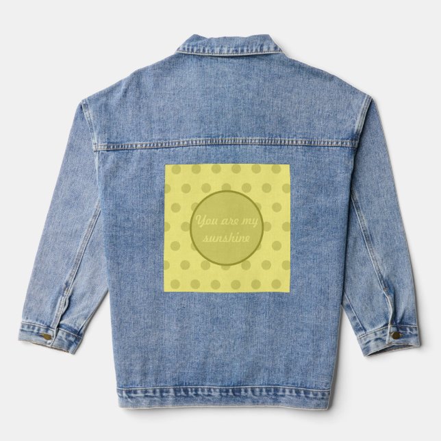 Vaquera Eres Mi Chaqueta Denim Sunshine (Amarillo Mantequi (Reverso )