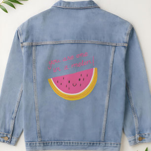 Vaquera Eres uno en una Chaqueta Melon Denim