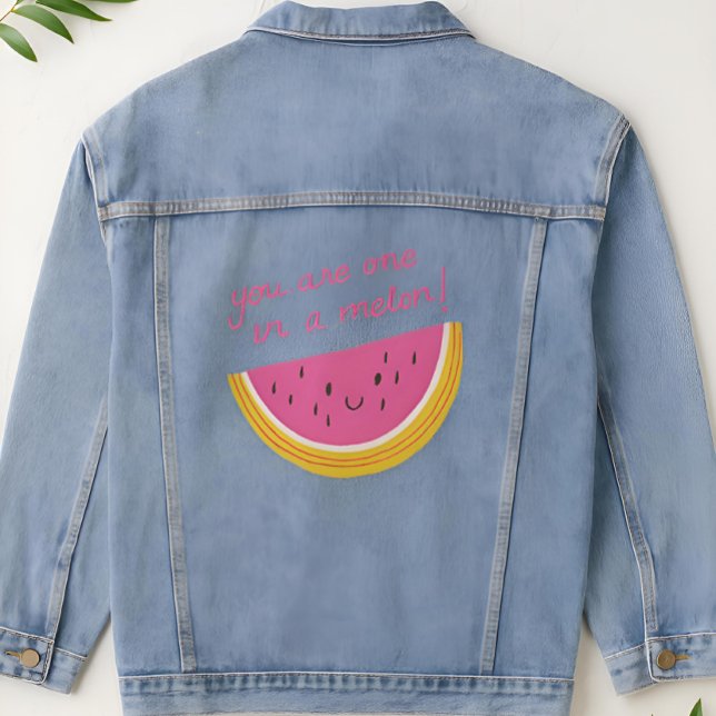 Vaquera Eres uno en una Chaqueta Melon Denim (Subido por el creador)