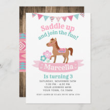 Vaquera, Invitación a Cumpleaños de Caballo