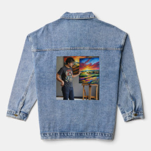 Vaquera La Chaqueta de Denim para Mujeres de Arte Digital
