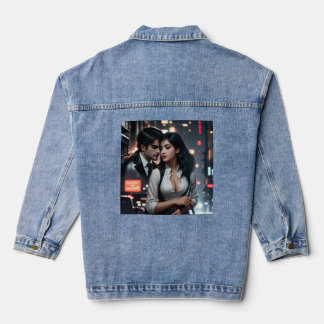Vaquera La Chaqueta de Denim para Mujeres de Arte Digital