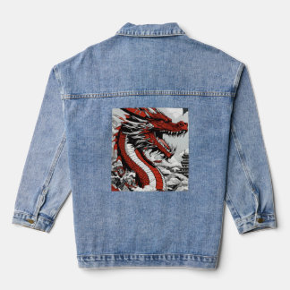 Vaquera La chaqueta Dragon Denim hace un diseño de moda
