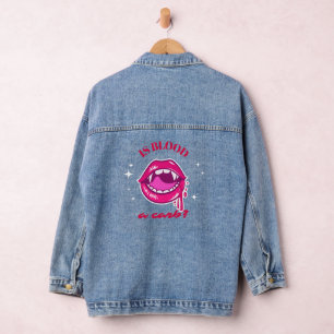 Vaquera ¿La sangre es un club? Chaqueta de vampiros, camis