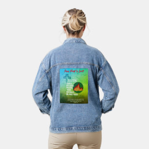Vaquera La verdad azul y verde resistirá la chaqueta de De
