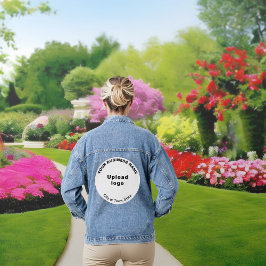 Vaquera Marca comercial en la Chaqueta de Denim para Mujer