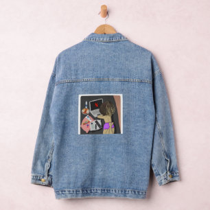 Vaquera Murugi Usa la Chaqueta Denim para Mujeres (Jean Ja