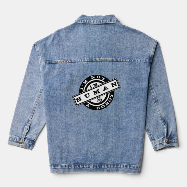 Vaquera No soy una Chaqueta Robot Denim (Reverso )