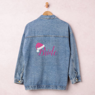 Vaquera Novia en la Chaqueta Rosa Santa Hat Denim