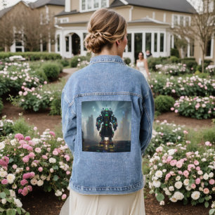 Vaquera Robot 4 mujeres Denim Chaqueta