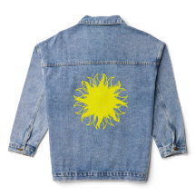 Sol de arte de chaqueta de denim