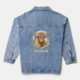 Vaquera Taurus la Chaqueta de Denim Femenino Bull Zodiac