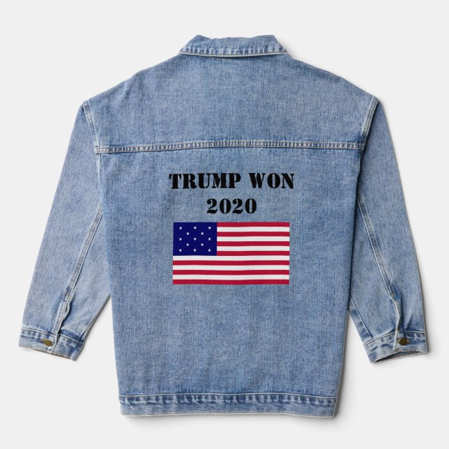 Vaquera Trump ganó la Chaqueta Denim 2020 (Reverso )
