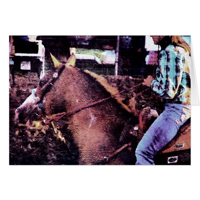 Vaquera y caballo (Anverso (Horizontal))