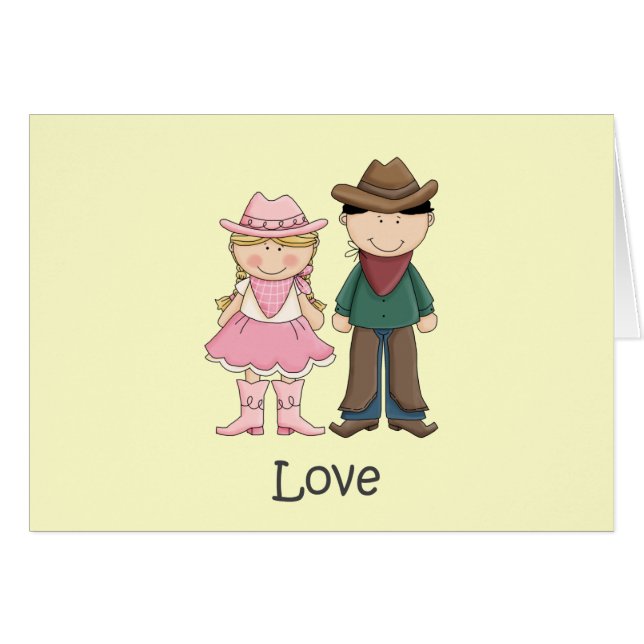 Vaquera y vaquero enamorados (Anverso (Horizontal))