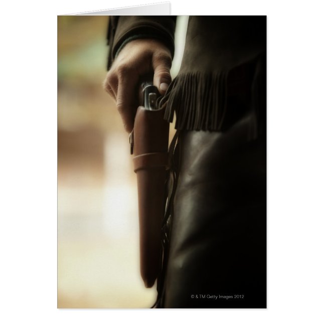 Vaquero con arma en el agujero (Frente)