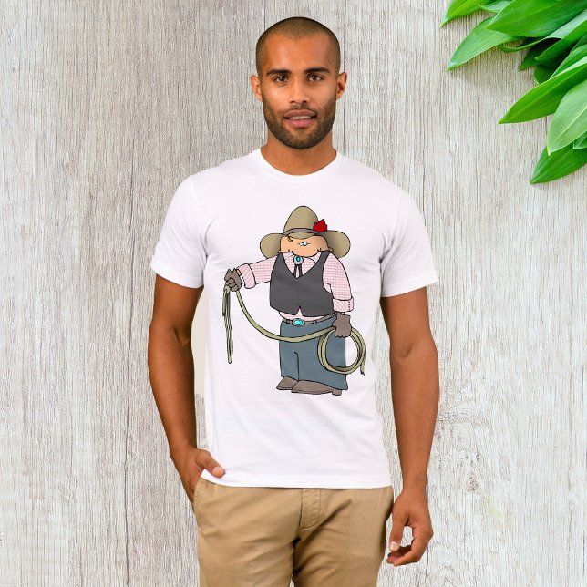 Vaquero Con Una Camiseta De Lasso Mens (Subido por el creador)