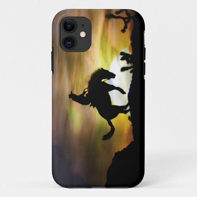 Vaquero de bronce muy Guay en el Funda del atardec (Reverso)