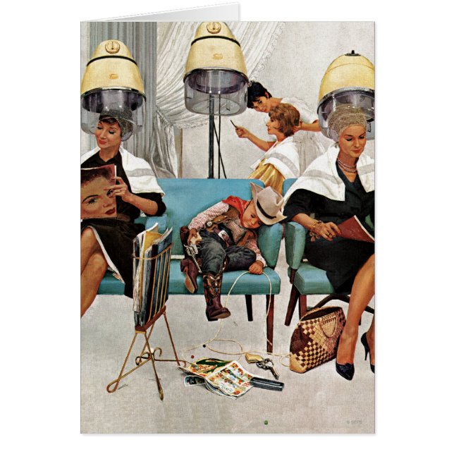 Vaquero dormido en salón de belleza (Frente)