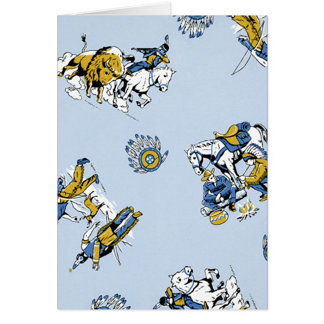 Vaquero e indios retros (Frente)