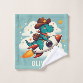 Vaquero Espacial Dino Trex Montando Cohete Persona