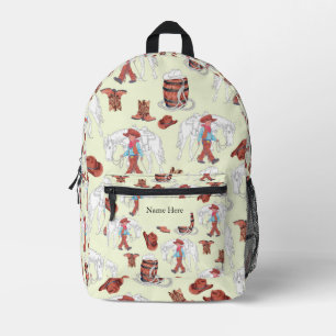 Vaquero mochila y caballo