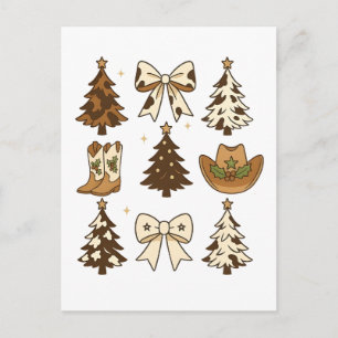 Vaquero navidad bota Papá Noel Occidental