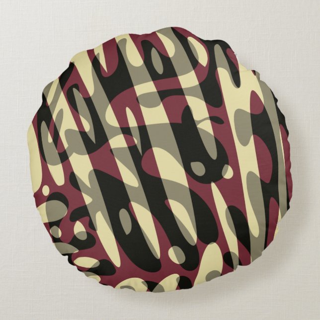 Vaquero Polvo Almohada redonda (Reverso)