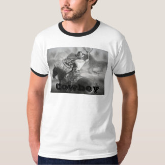 Vaquero Roping la camiseta para hombre de los