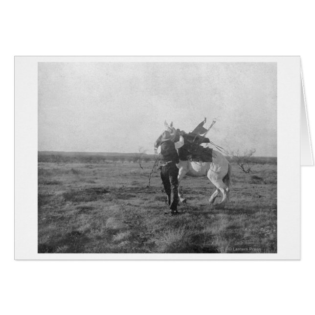Vaquero "Saunders rojos" silla un bronce (Anverso (Horizontal))