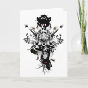 Vaquero urbano - rockstar - tarjeta de