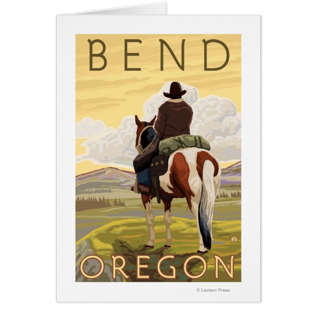 Vaquero y caballo - Bend, Oregón (Frente)