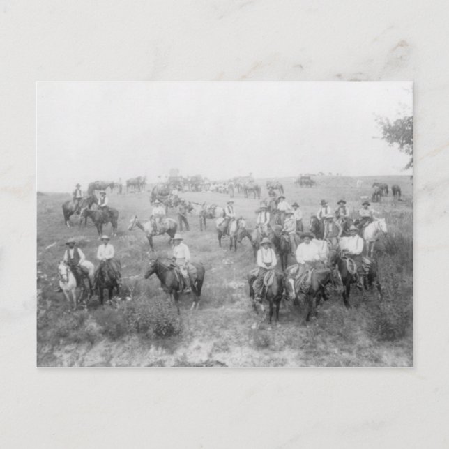 Vaqueros Con Postales De Caballo (Anverso)