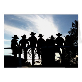 Vaqueros Y Vaqueras En La Tarjeta Occidental De La