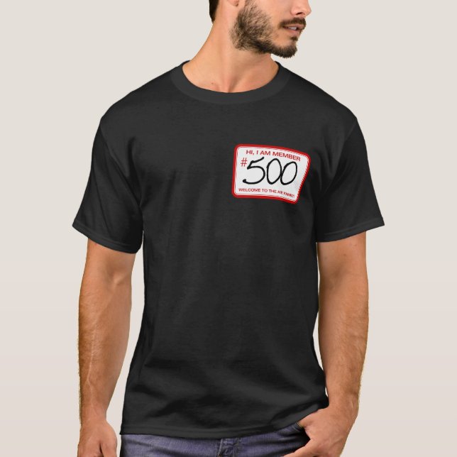 Variante 2 de la camiseta del miembro 500 de AIE (Anverso)