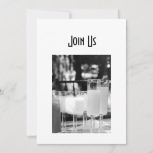 VARIEDAD DE BEBIDAS INVITACIÓN DE LA PARTE ADULTA