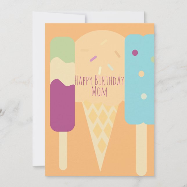 Variedad de Helado de Verano Cumpleaños con Purpur (Anverso)